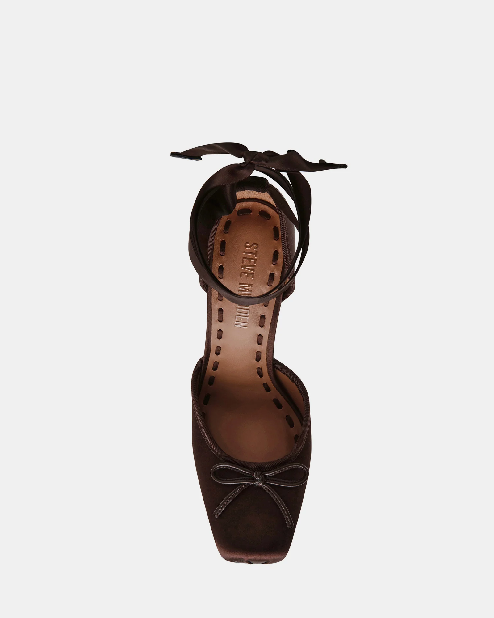 LARINA DARK BROWN SATIN - Image 4